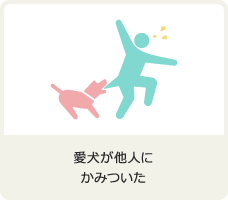 愛犬が他人にかみついた